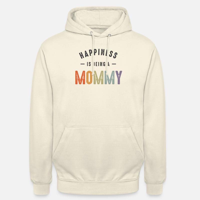 Le bonheur, c’est d’être maman - Sweat-shirt à capuche unisexe - vanille