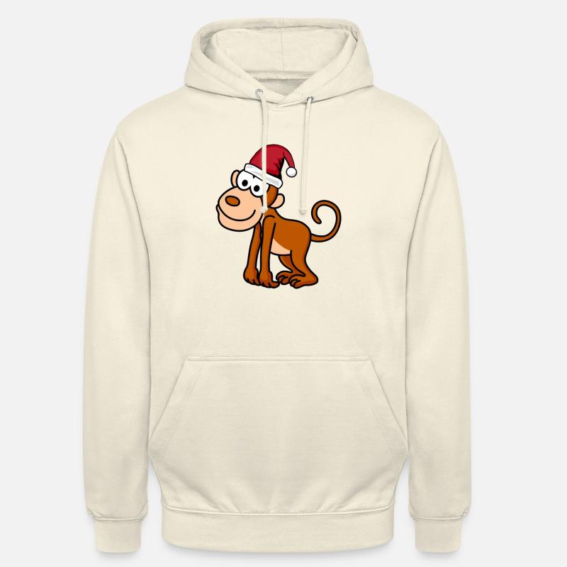 Affe Comic Weihnachten - Unisex Hoodie - Vanille-Milchshake
