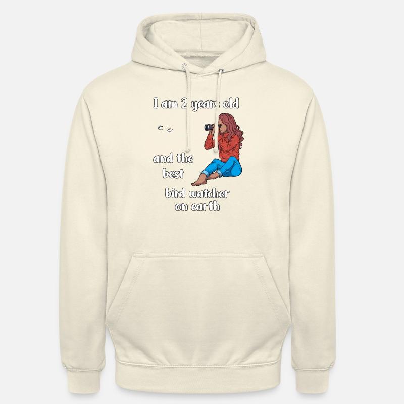 I’m 2 - Observation des oiseaux - Sweat-shirt à capuche unisexe - vanille