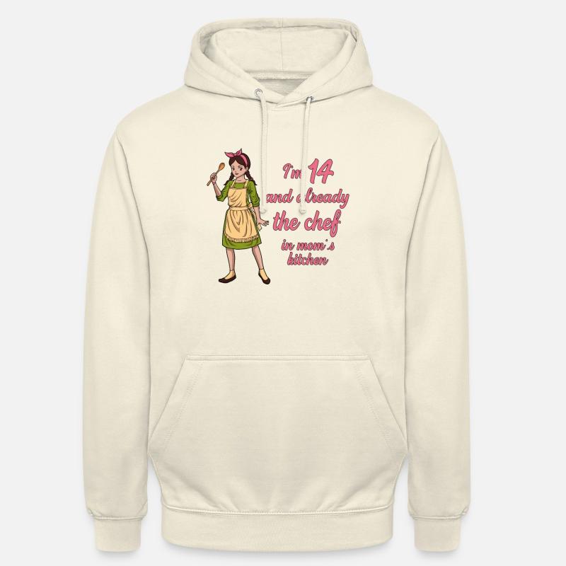Ich bin 14 - Mädchen Koch - Unisex Hoodie - Vanille-Milchshake