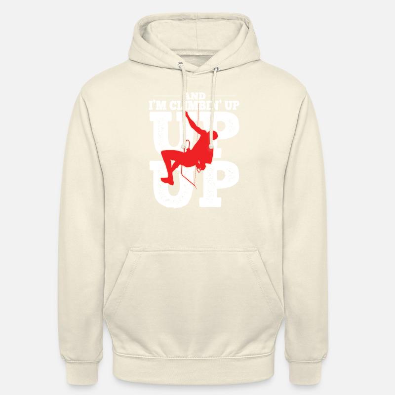 Klettern Bouldern - Unisex Hoodie - Vanille-Milchshake