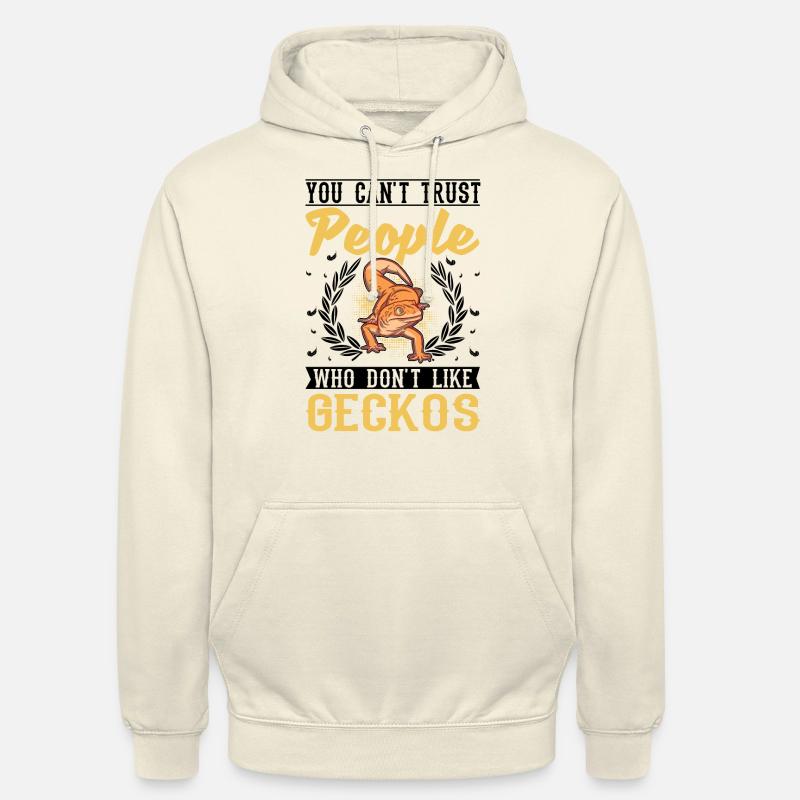 Gecko Cadeau Léopard Gecko - Sweat-shirt à capuche unisexe - vanille