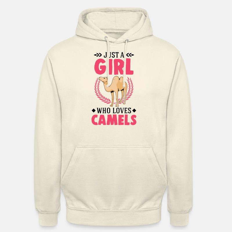 Kamel Mädchen Dromedar Ägypten Großkamel - Unisex Hoodie - Vanille-Milchshake