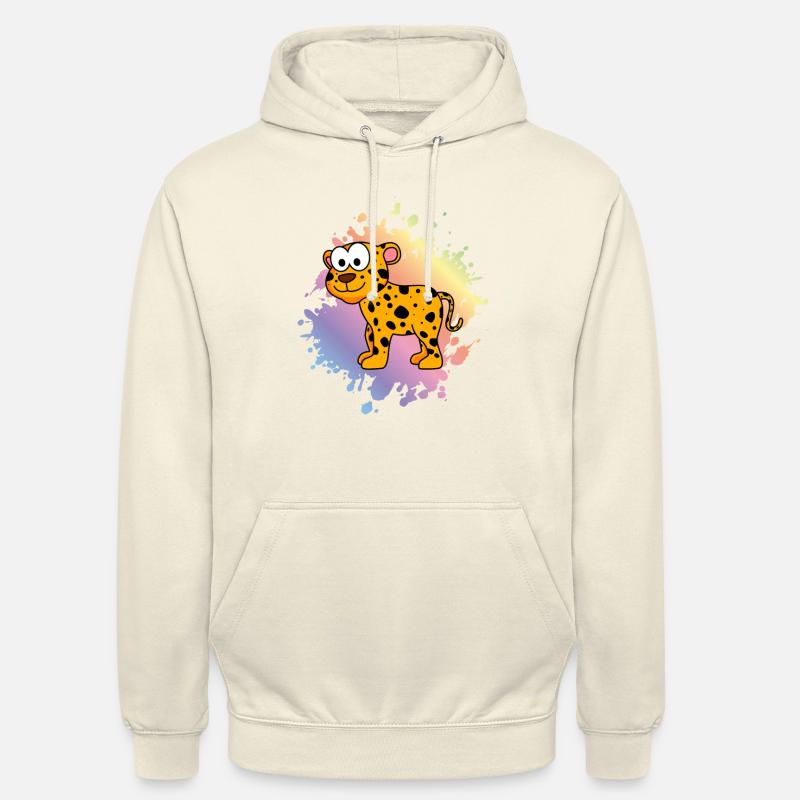 Leopard Comic Tier - Unisex Hoodie - Vanille-Milchshake