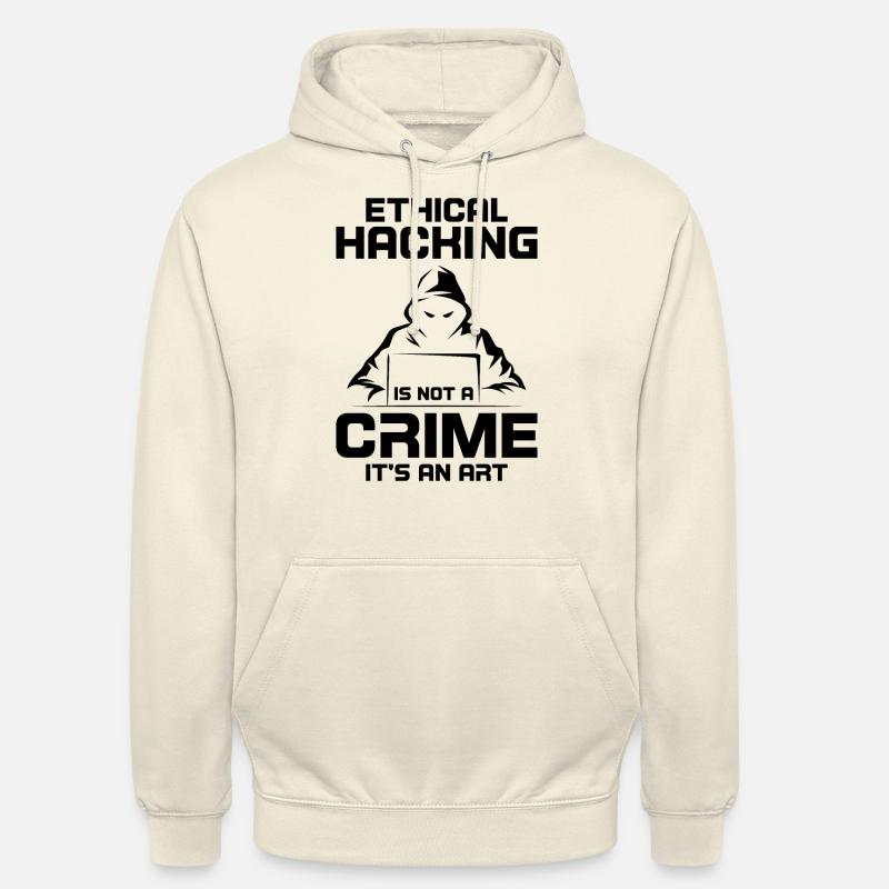 Cybersécurité Sécurité informatique Cybersécurité - Sweat-shirt à capuche unisexe - vanille