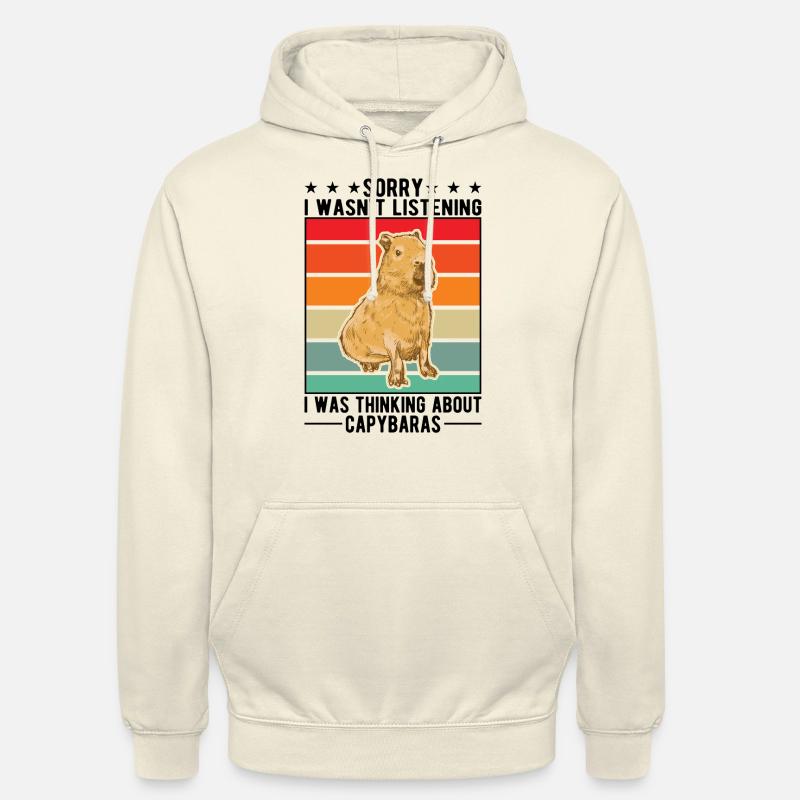 Capybara Cadeau Capibara capybara - Sweat-shirt à capuche unisexe - vanille