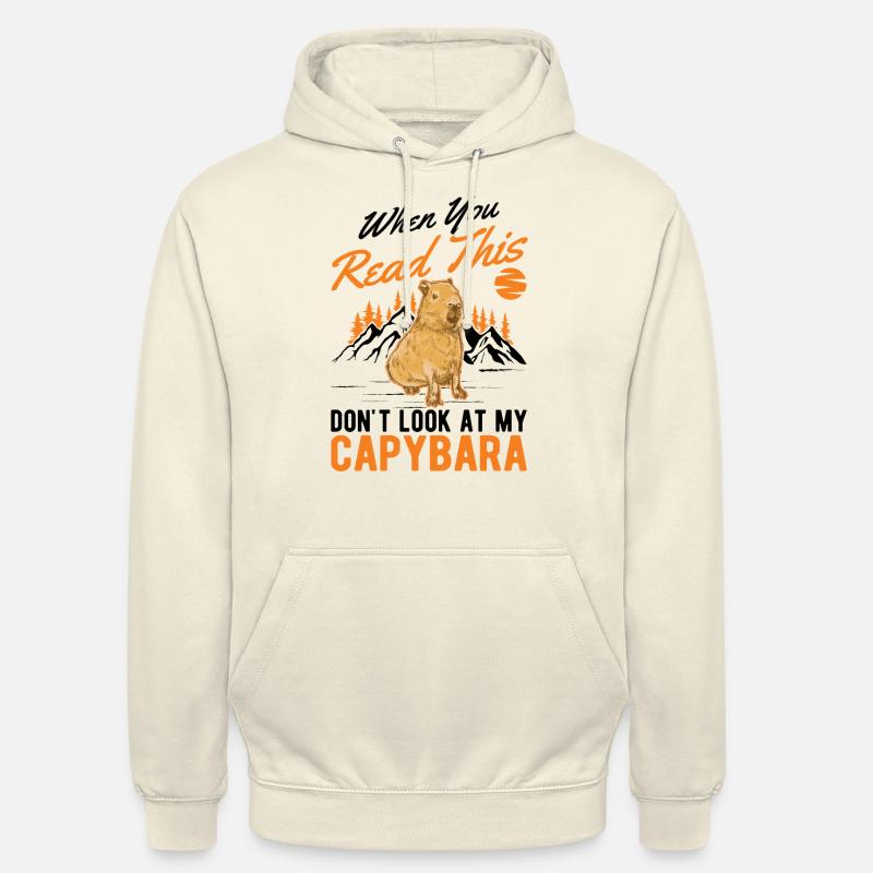 Capybara Cadeau Capibara capybara - Sweat-shirt à capuche unisexe - vanille