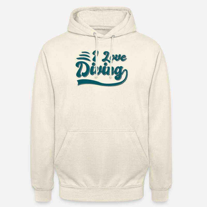 J’adore plonger - Sweat-shirt à capuche unisexe - vanille