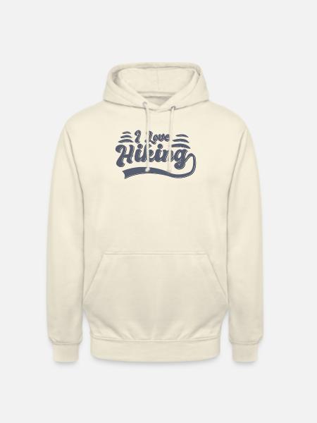 Ich liebe Wandern - Unisex Hoodie - Vanille-Milchshake