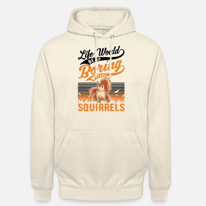 Eichhörnchen Geschenk Squirrel Grauhörnchen - Unisex Hoodie - Vanille-Milchshake