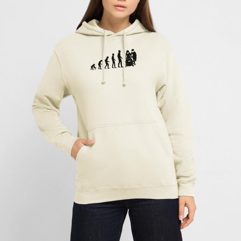Bobsleigh Evolution Bobsleighing Bobsleigh Cadeau Sweat-shirt à capuche unisexe