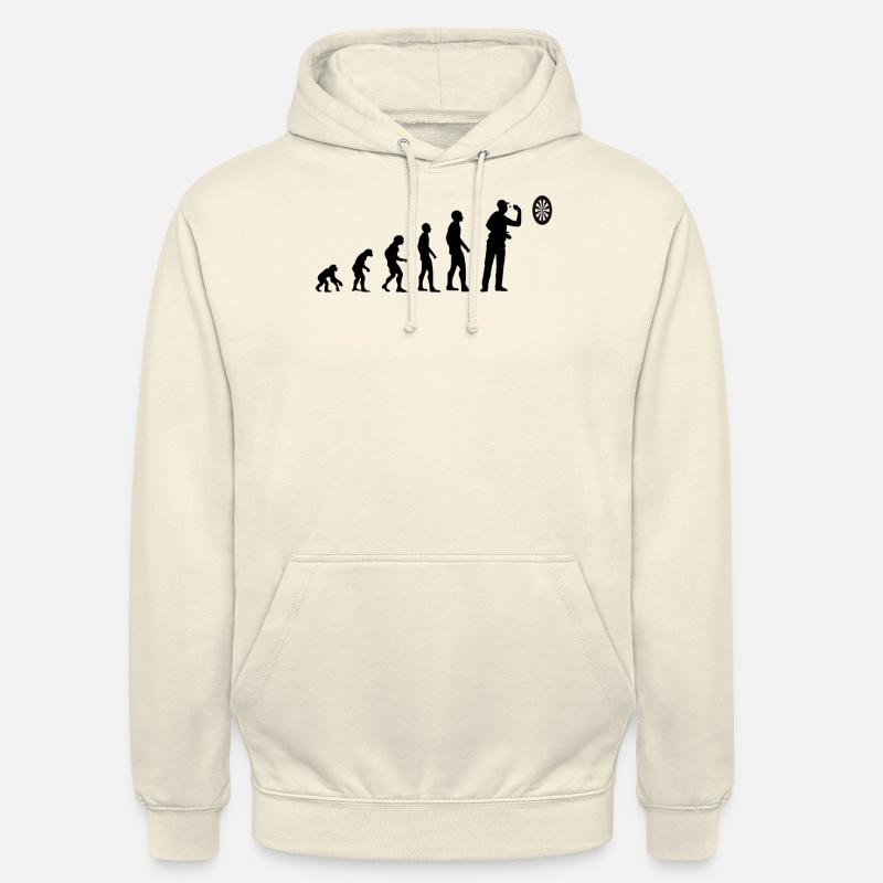 Darts Darts Player Evolution Darts Game Gift - Unisex Hoodie - vanilla