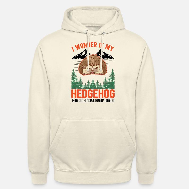 Hérisson Cadeau Stacheligel - Sweat-shirt à capuche unisexe - vanille