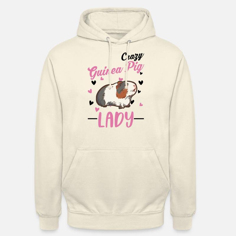 Cochon d’Inde Mme Cochon d’Inde - Sweat-shirt à capuche unisexe - vanille