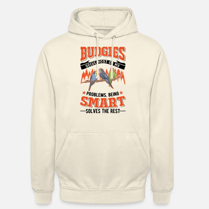 Budgerigar Cadeau Welli Perruche - Sweat-shirt à capuche unisexe - vanille