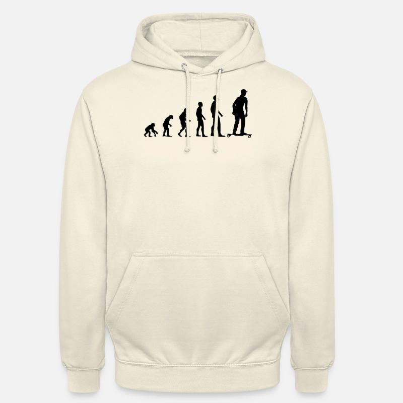 Skater Evolution Elektro-Skateboard Geschenk - Unisex Hoodie - Vanille-Milchshake