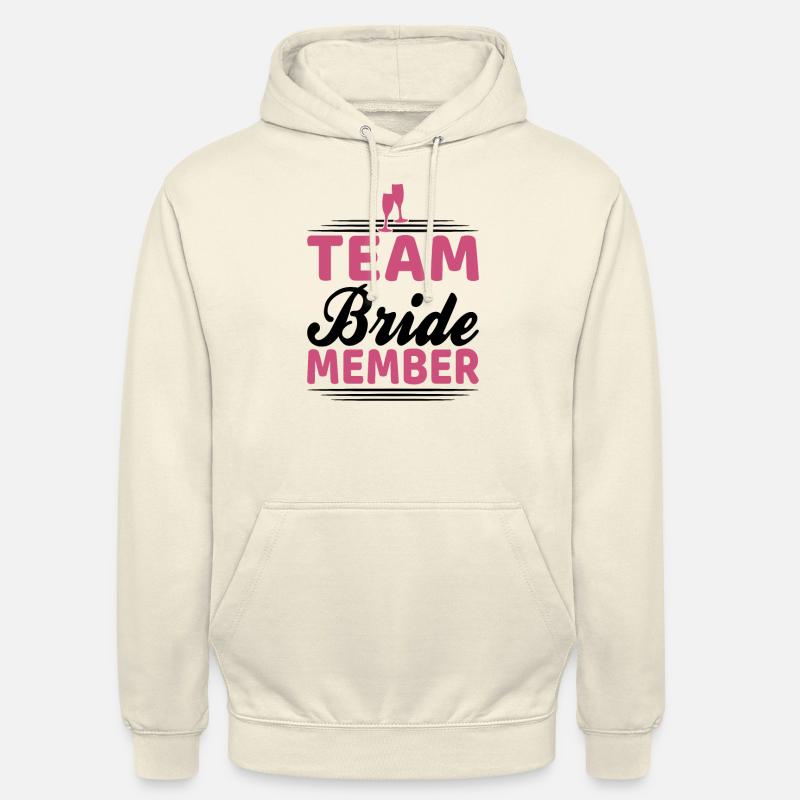 Membre de l’équipe mariée - Sweat-shirt à capuche unisexe - vanille