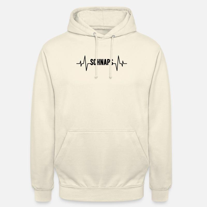 Schnaps Herzschlag - Unisex Hoodie - Vanille-Milchshake