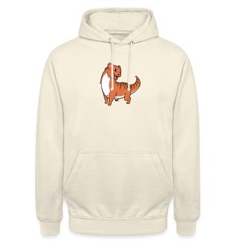 Kawaii Mongoose - Unisex Hoodie - vanilla - Front - Alina (178cm) & Michal (187cm)