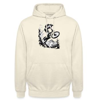 VTT - Sweat-shirt à capuche unisexe - vanille - Devant - Alina (178cm) & Michal (187cm)