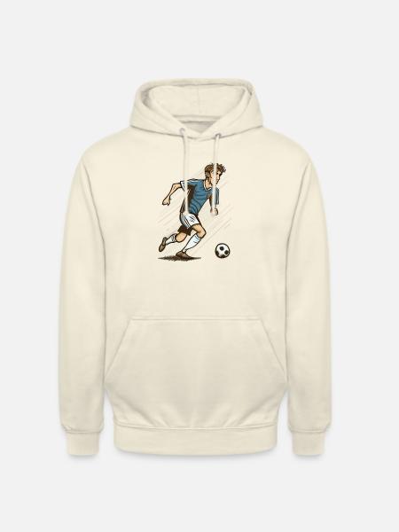 Fußball cartoon style - Unisex Hoodie - Vanille-Milchshake