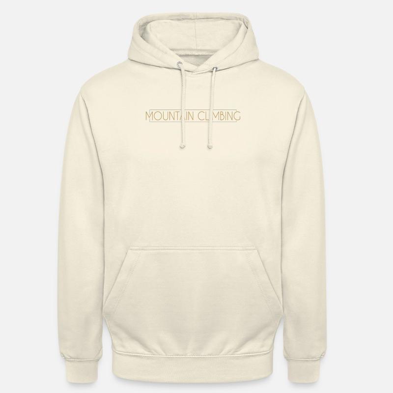 Lettrage d’alpinisme - Sweat-shirt à capuche unisexe - vanille