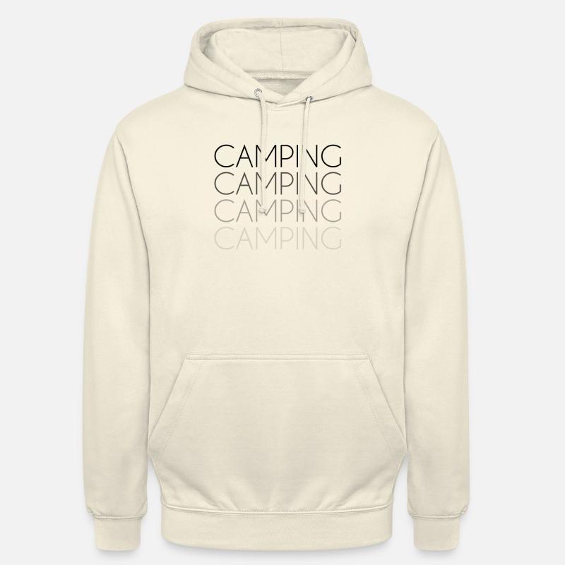 Lettrage de camping - Sweat-shirt à capuche unisexe - vanille