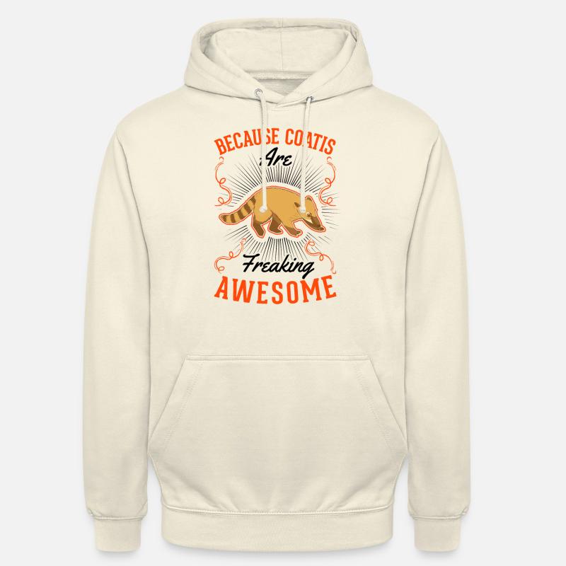 Coati Cadeau Proboscis Bear Coati - Sweat-shirt à capuche unisexe - vanille