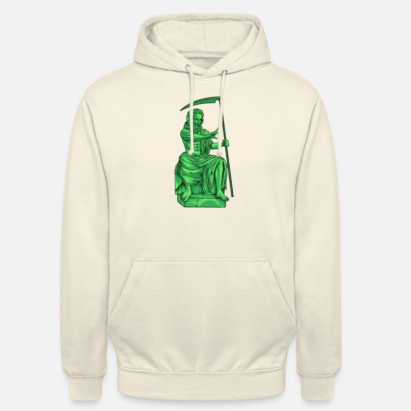 Dio greco Kronos - dio romano Saturno - Felpa con cappuccio unisex - milkshake
