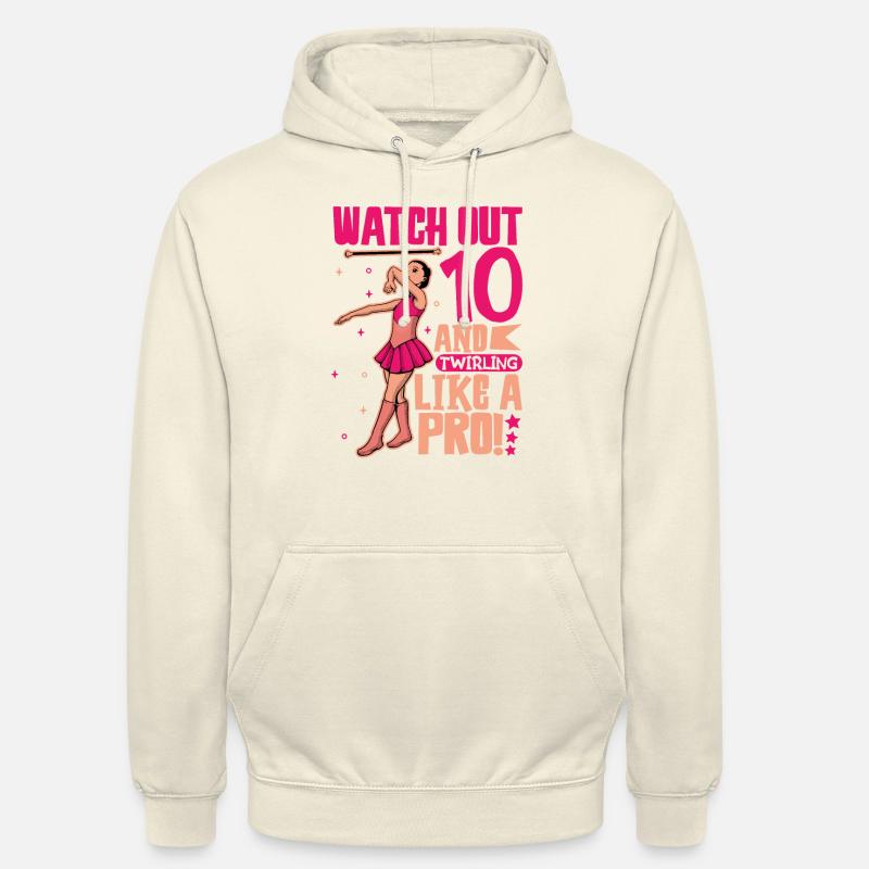 Ich bin 10 - Mädchen Twirling - Unisex Hoodie - Vanille-Milchshake