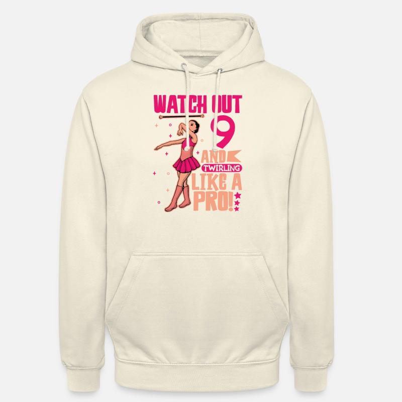 Ich bin 9 - Mädchen Twirling - Unisex Hoodie - Vanille-Milchshake