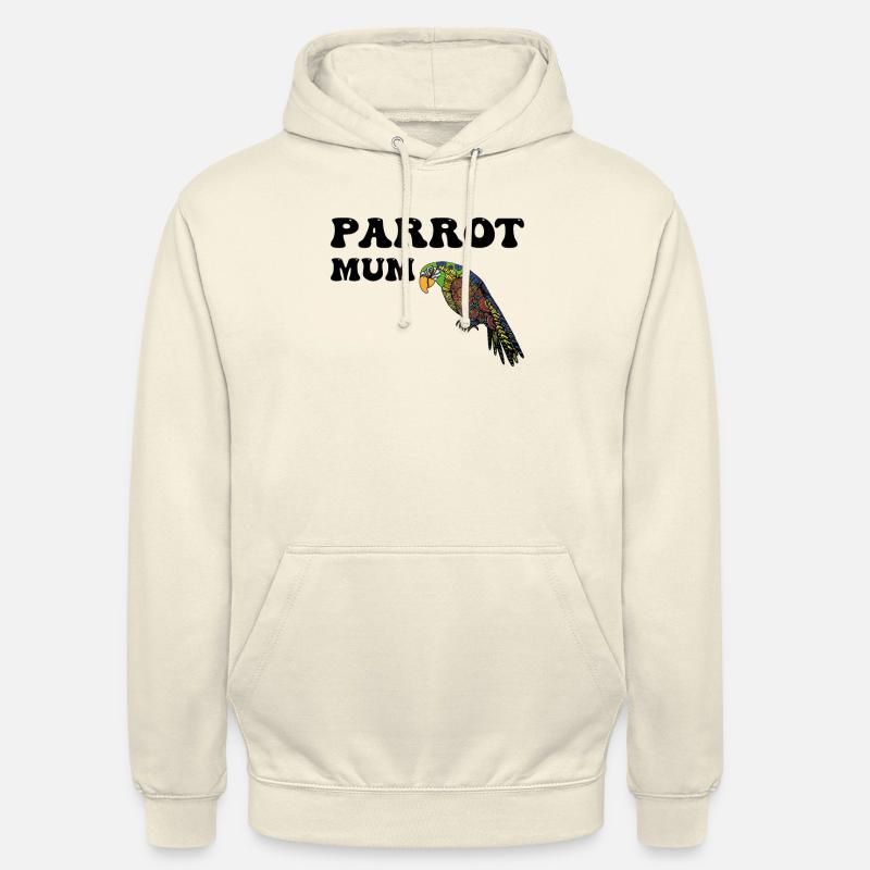 Perroquets Maman - Sweat-shirt à capuche unisexe - vanille