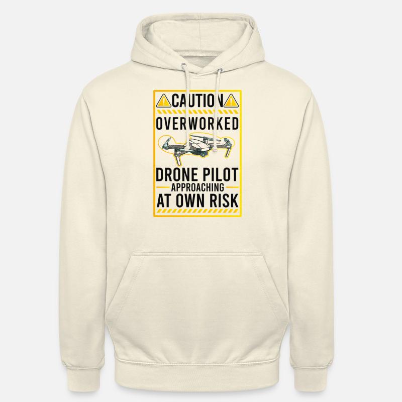 Attention: Revised Drone Pilot Drones - Unisex Hoodie - vanilla