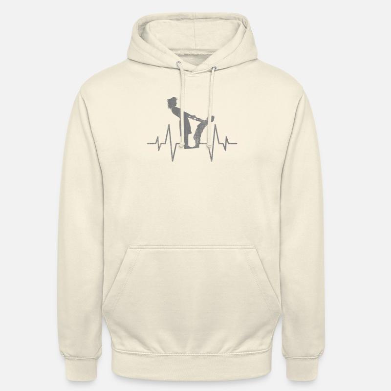 Latido del corazón de la madre e hijo - Sudadera con capucha unisex - batido de vainilla