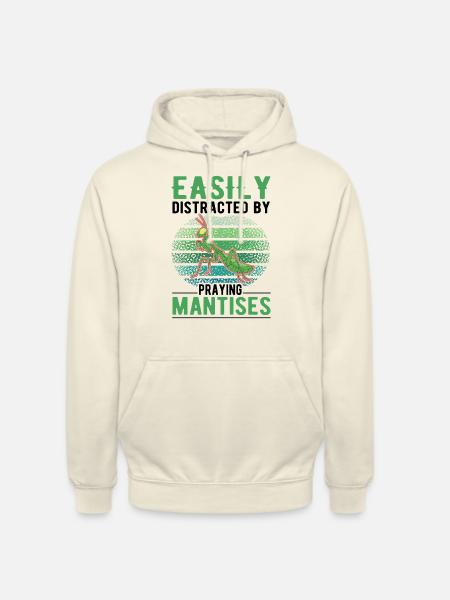 Gottesanbeterin Praying Mantis Fangschrecke - Unisex Hoodie - vanilla