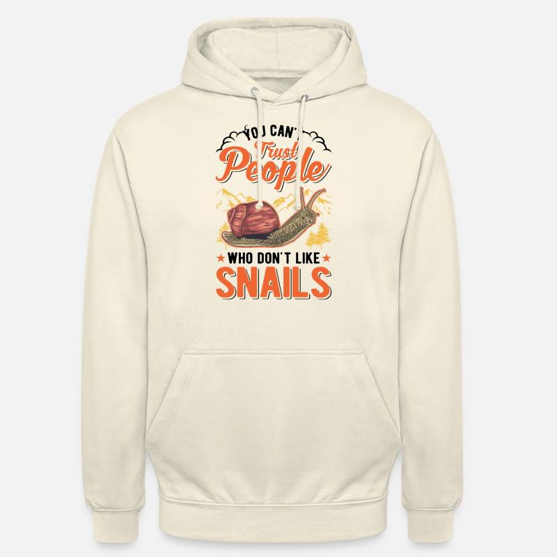 Escargot Cadeau Escargot de Vigne - Sweat-shirt à capuche unisexe - vanille