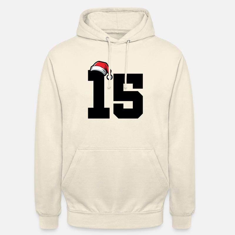 15 Numéro de Noël - Sweat-shirt à capuche unisexe - vanille