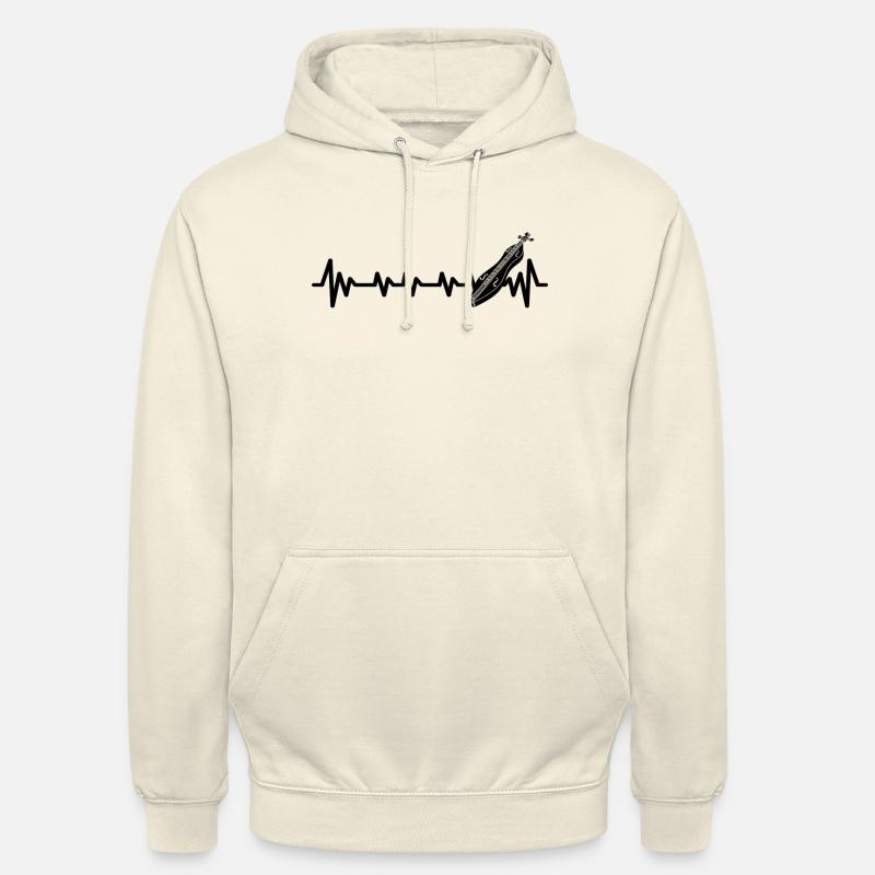 Dulcimer-Musiker Zupfinstrument Hammered Dulcimer - Unisex Hoodie - Vanille-Milchshake