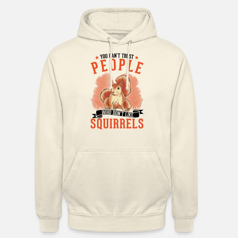 Squirrel Gift Grey Squirrel - Unisex Hoodie - vanilla