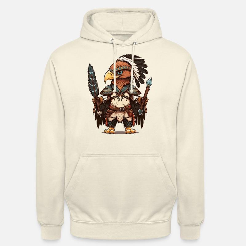 Fierté des guerriers de l’aigle - Sweat-shirt à capuche unisexe - vanille