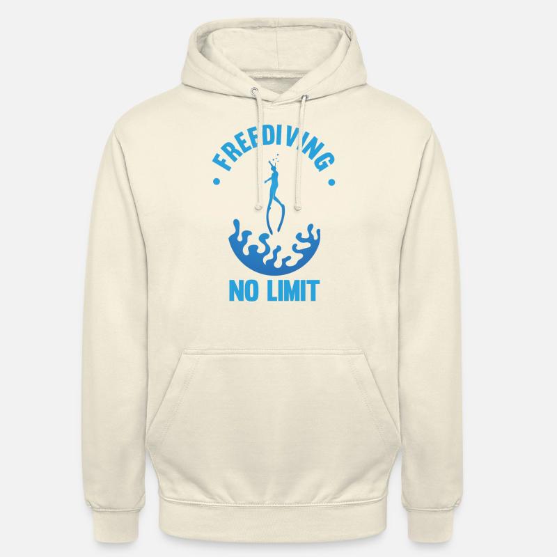 Plongée, Apnée Plongée, Apnée No Limit Apnée Apnée - Sweat-shirt à capuche unisexe - vanille