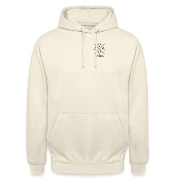 Mama est. 2025 Schwangerschaft Stolze Mama 2025 - Unisex Hoodie - Vanille-Milchshake - Vorne - Alina (178cm) & Michal (187cm)
