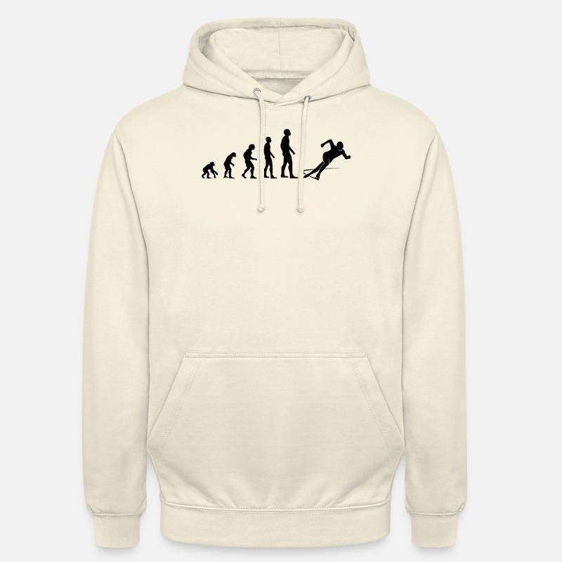 Evolution Eislauf Schnellläufer Geschenk Unisex Hoodie