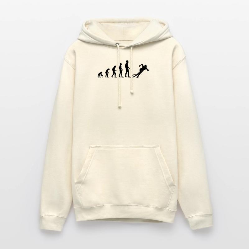 Evolution Eislauf Schnellläufer Geschenk Unisex Hoodie
