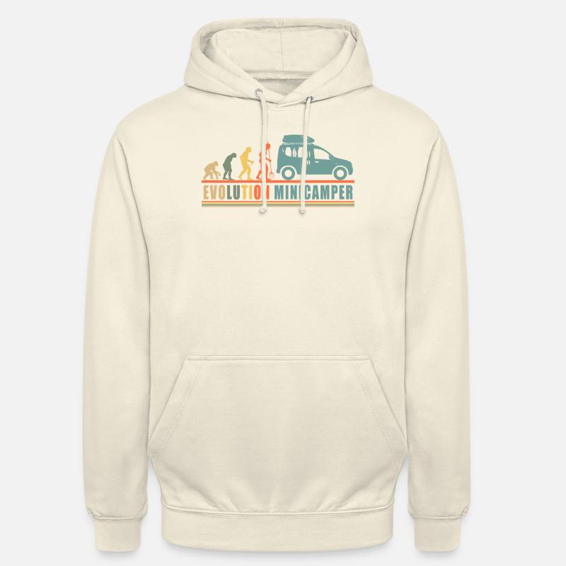 Evolution Minicamper Camping-Camper Microcamper - Unisex Hoodie - Vanille-Milchshake