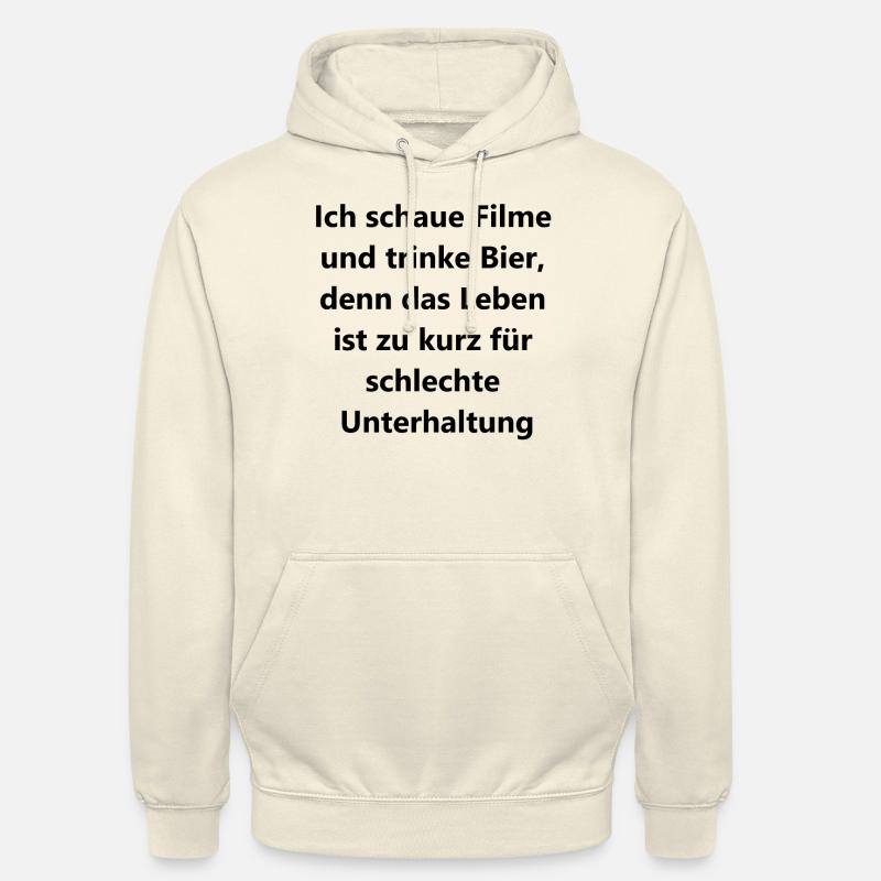 Cadeau de soirée cinéma - Sweat-shirt à capuche unisexe - vanille