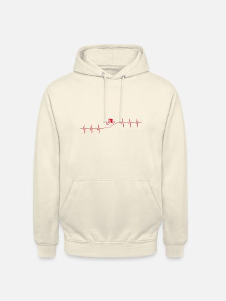 Downhill biken - Unisex Hoodie - Vanille-Milchshake