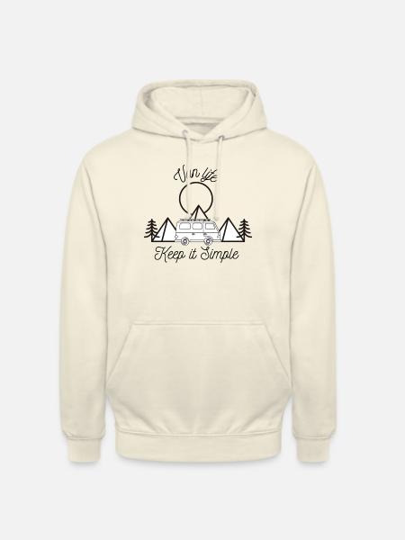 Van life keep it simple life - Unisex Hoodie - vanilla