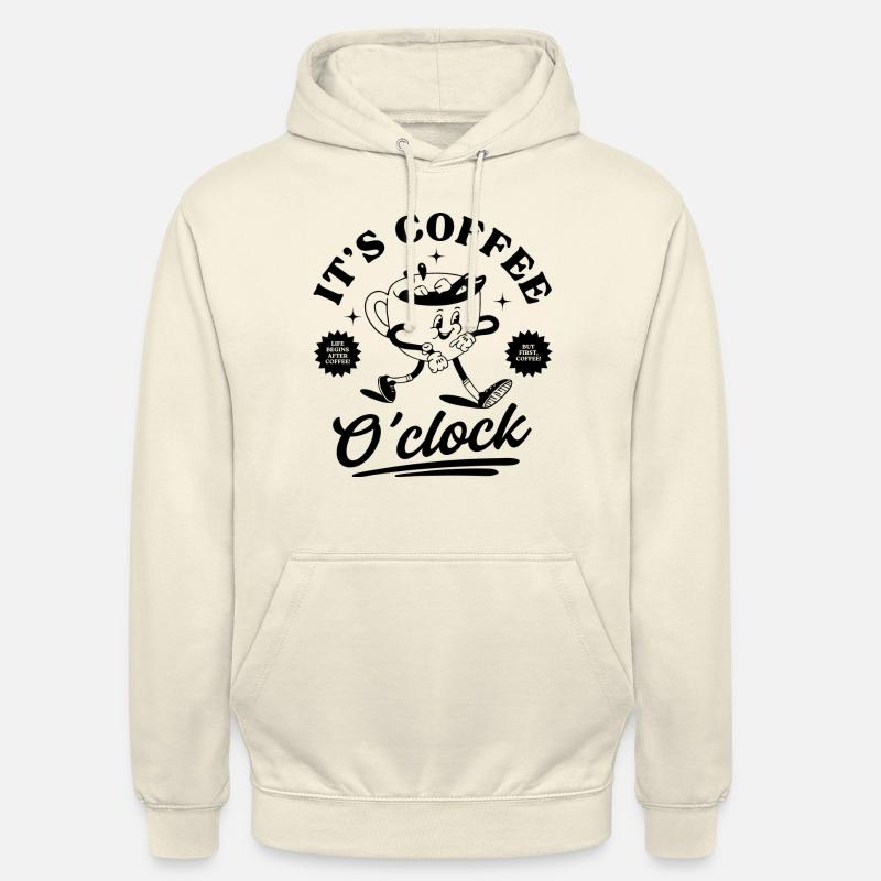 C’est l’heure du café - Sweat-shirt à capuche unisexe - vanille