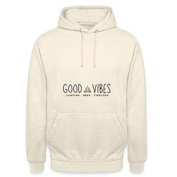 Camping - Unisex Hoodie - vanilla - Front - Alina (178cm) & Michal (187cm)